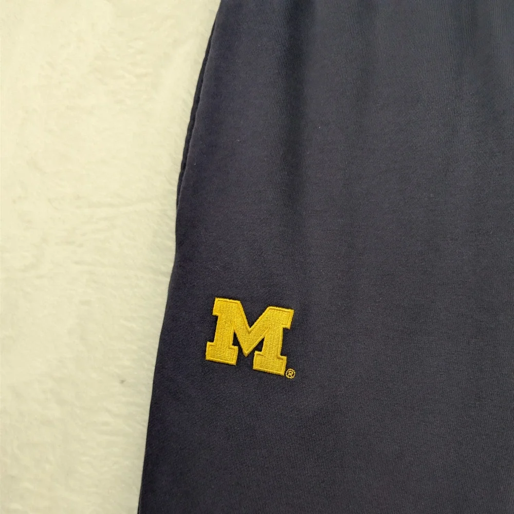 Jordan Michigan Wolverines Sweatpants Mens M Navy Blue Jumpman Fleece Loungewear